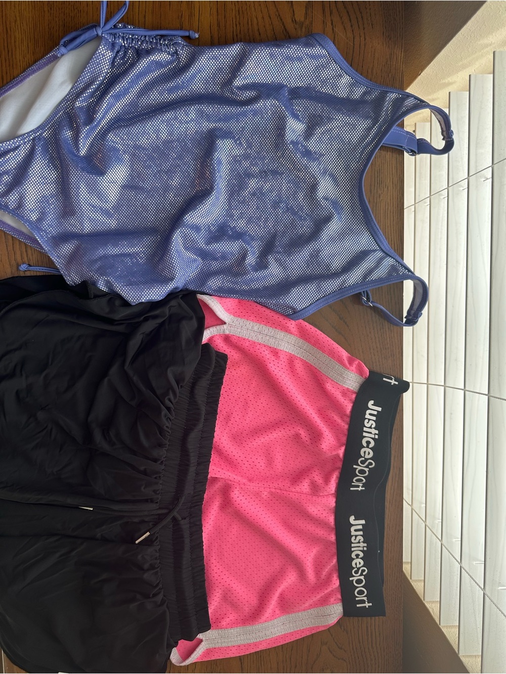Justice Girls Active Bundle Swimsuit ( 8-9year) Shorts 10-14 years